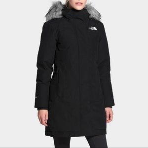 The North Face Black Parka with Gray Fur Hood